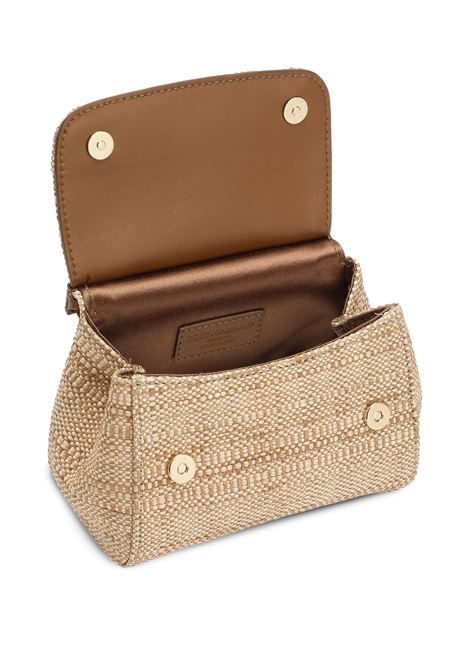 Borsa a Mano Sicily In Rafia Beige Con Applicazioni DOLCE & GABBANA KIDS | EB0003-AS76887183